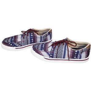 Twisted X Hooey Loafer Dark Baja Loper Aztec Print  # MHYC025 Men's Size 8.5M